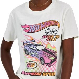 Juniors' Hot Wheels Graphic Print T-Shirt